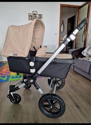 Bugaboo Camaleón 3 capazo beige,rojo + accesorios