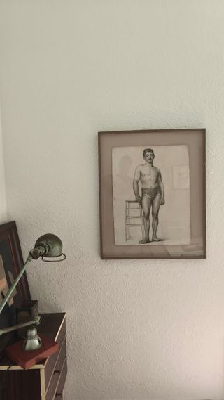 Dibujo de estudio bellas arte Paris siglo XIX