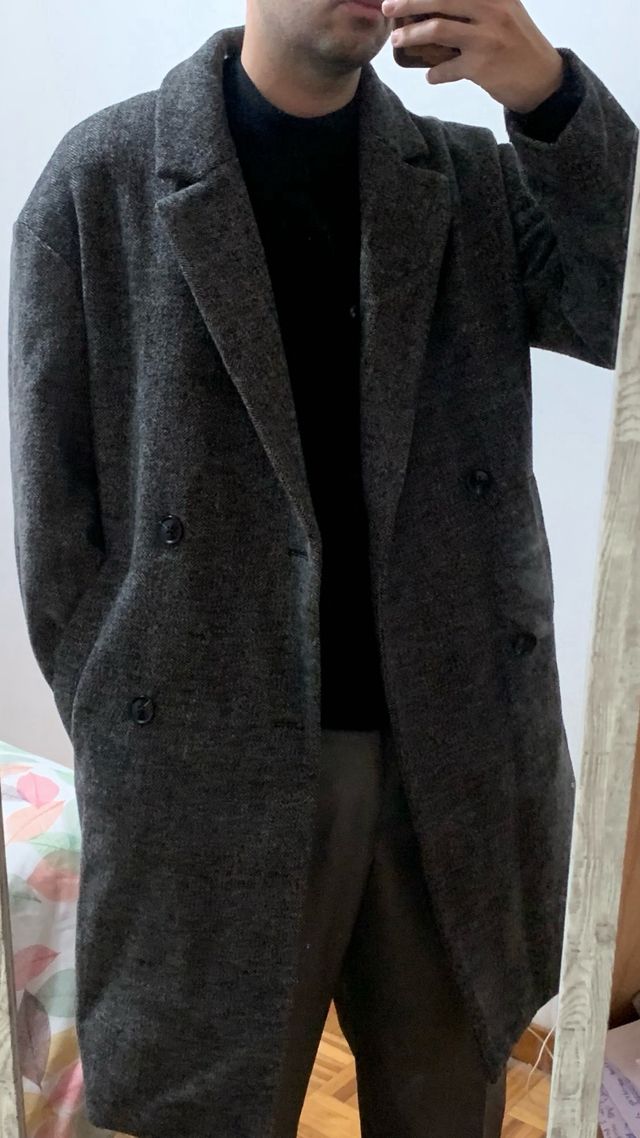 Gabardina gris de Zara