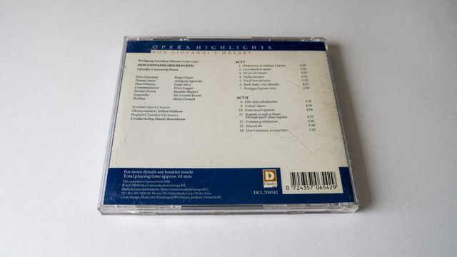CD Don Giovanni, Daniel Barenboim