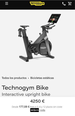 Bicicletta Technogym Bike in vendita