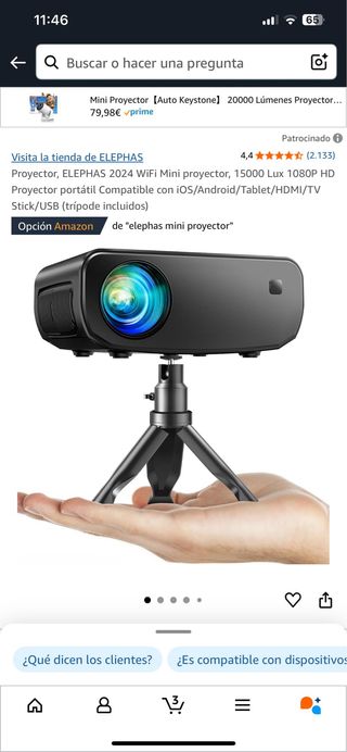 Mini proyector Enephas