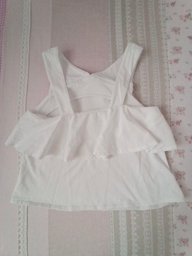 Blusa blanca niña Zara 7-8 años