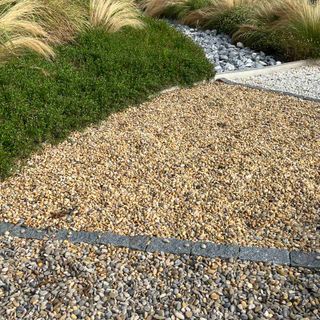 Saco 20 kg Gravilla Canto Rodado Amarilla 4/8 mm