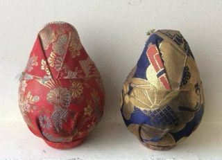 COPPIA DI BAMBOLE AMULETO DARUMA JAPAN