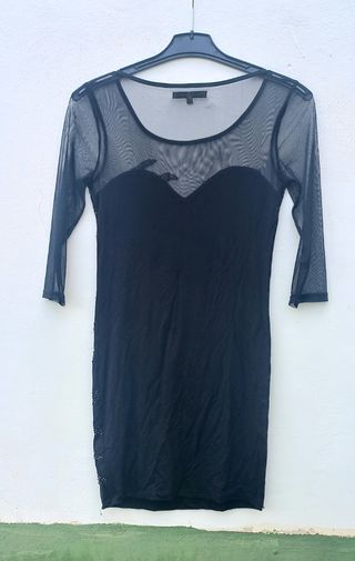 Vestido Bershka fiesta negro - Talla L