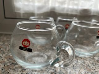 6 tazze in vetro ingrid glass