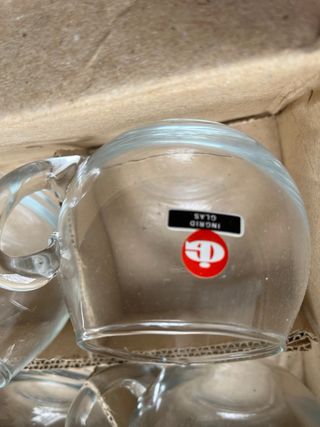 6 tazze in vetro ingrid glass