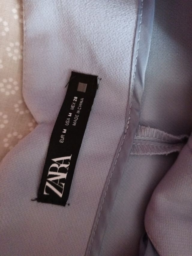 Pantalón pinzas azul