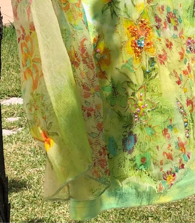 René Derhy camiseta manga transparente