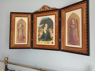 Tríptico religioso cabecero