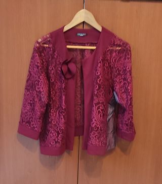 Scalda spalle - bolerino bordeaux, taglia unica