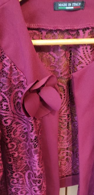 Scalda spalle - bolerino bordeaux, taglia unica