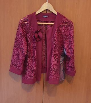 Scalda spalle - bolerino bordeaux, taglia unica