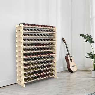 Cantinetta Portavino in Legno con 120 Scomparti Po