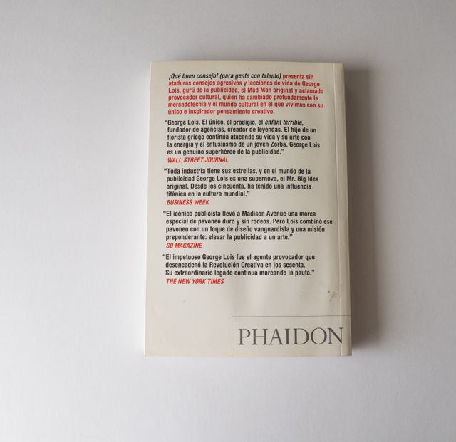 ¡Qué buen consejo!, George Lois