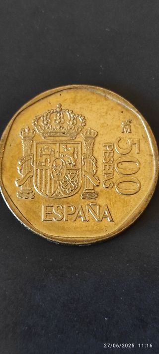 MONEDA DE 500 PESETAS J.CARLOS Y SOFIA