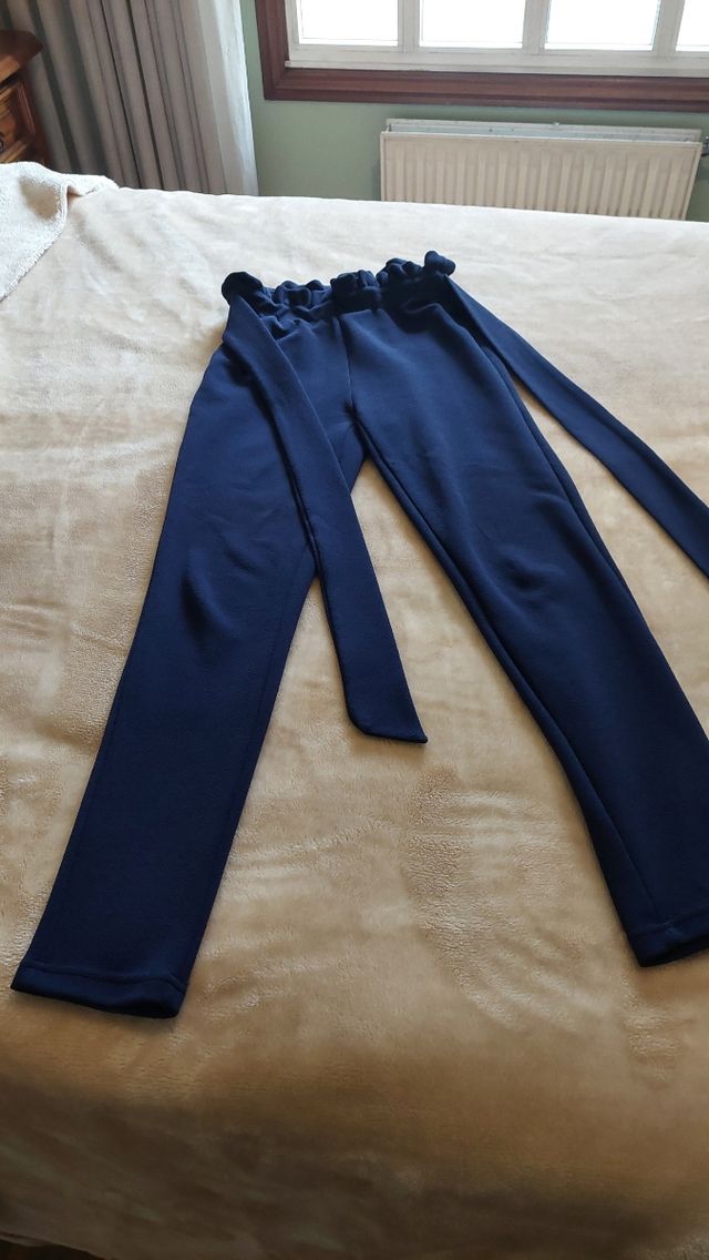 2 Pantalones tiro alto xs