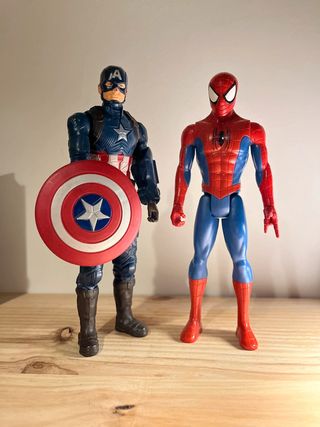 Spiderman y capitan america