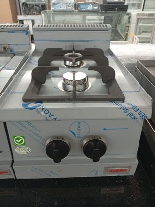 Cocina de 2 fuegos a gas sobremesa serie elite.