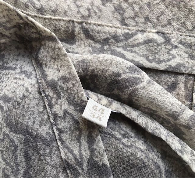 Massimo Dutti blusa fluida semitransparente