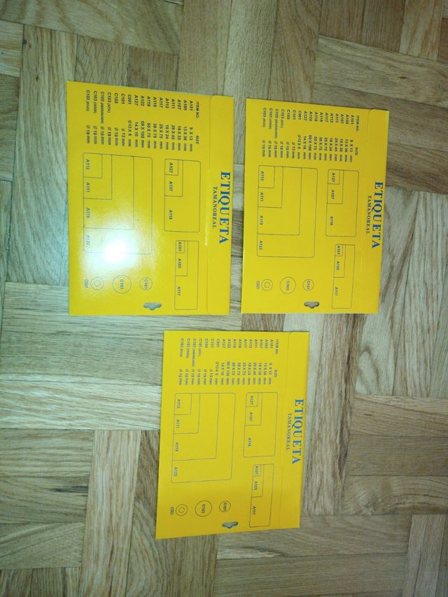 Gomets Colores (3 unidades de cada color)