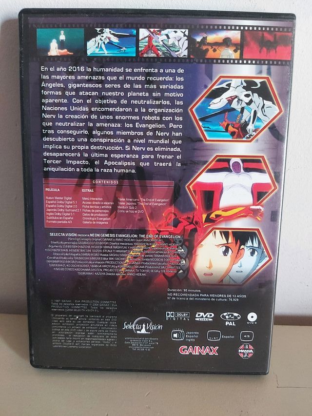 EVANGELION. DVD MANGA.