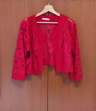 Scalda spalle - bolerino rosso, taglia unica