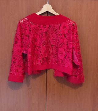 Scalda spalle - bolerino rosso, taglia unica