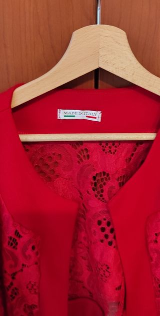 Scalda spalle - bolerino rosso, taglia unica