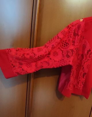 Scalda spalle - bolerino rosso, taglia unica