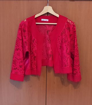 Scalda spalle - bolerino rosso, taglia unica