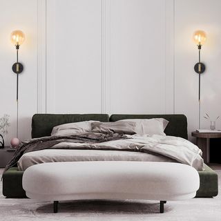 2 Lámparas de Pared de Interior con Enchufe 180cm