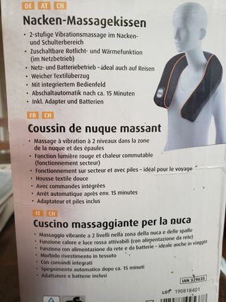 masajeadora cuello Medisana NM 10L