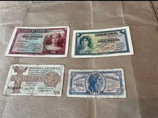 Billetes antiguos pesetas España
