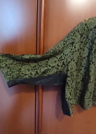 Scalda spalle - bolerino verde safari,taglia unica