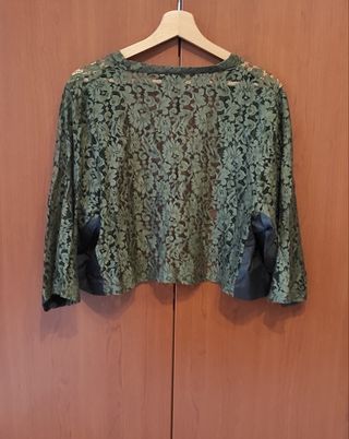 Scalda spalle - bolerino verde safari,taglia unica