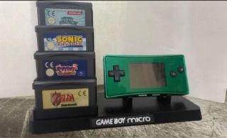 Soporte expositor game boy micro +5 porta juegos