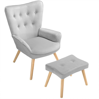 Poltrona con Sgabello da Soggiorno, Poltroncina co