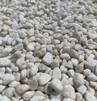 Piedra mármol Canto rodado Blanco 6/12 mm 20kg