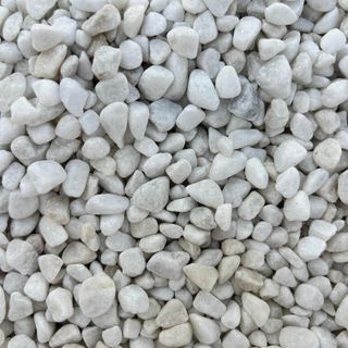 Piedra mármol Canto rodado Blanco 6/12 mm 20kg