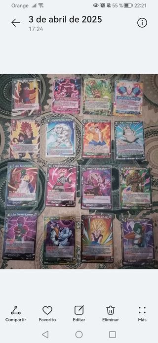 BT27 PRE-RELEASE CARTAS PACK.
DB CARD GAME MASTER