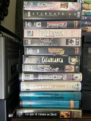 Vhs peliculas cristal oscuro y otras