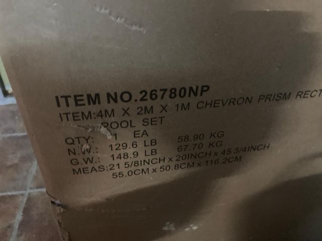 NUEVA A ESTRENAR!Piscina Intex 4x2x1 - Rectangular