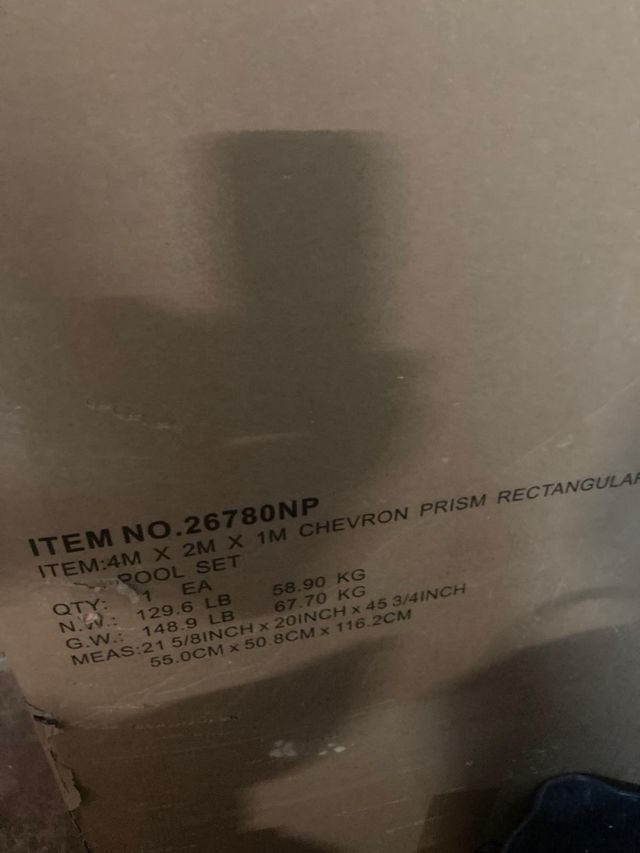 NUEVA A ESTRENAR!Piscina Intex 4x2x1 - Rectangular