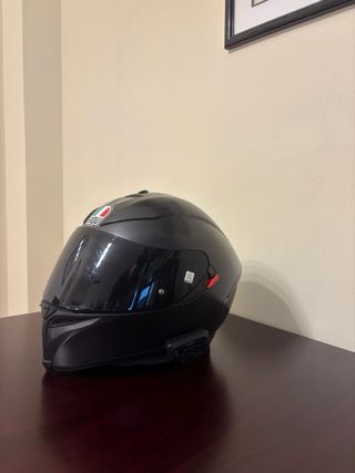 Casco AGV K5s negro con intercom cardo 2x