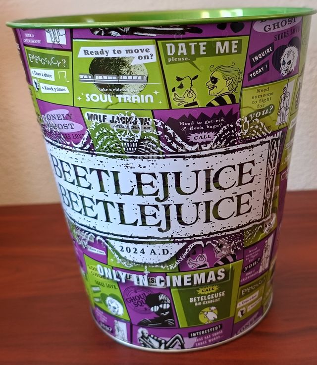 CUBO PALOMITAS PELÍCULA BEETLEJUICE BEETLEJUICE