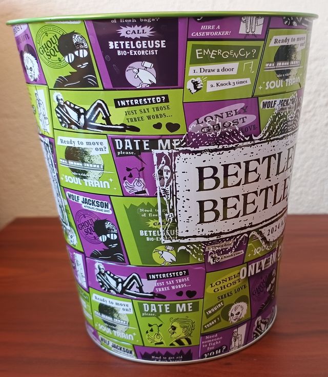 CUBO PALOMITAS PELÍCULA BEETLEJUICE BEETLEJUICE