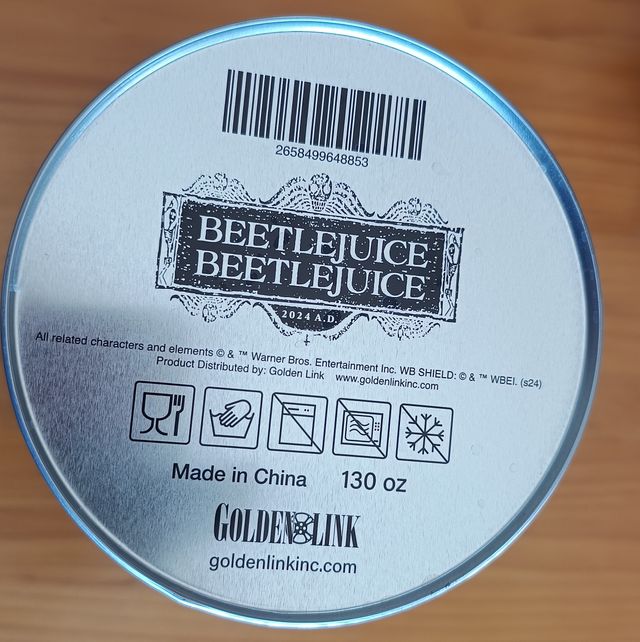 CUBO PALOMITAS PELÍCULA BEETLEJUICE BEETLEJUICE