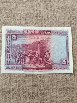 Billete 25 Pesetas España 1928